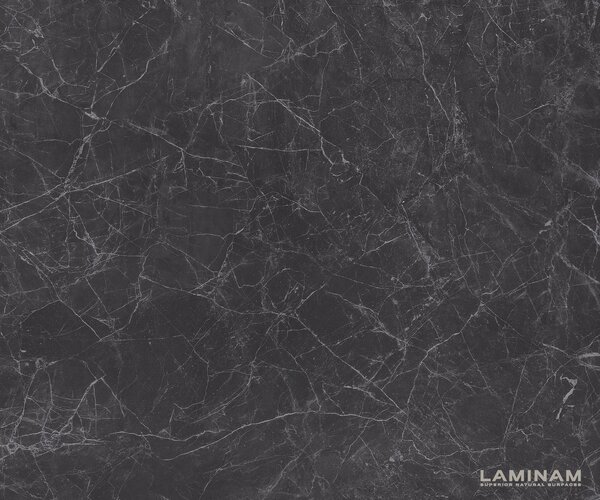 DELIFE Konzolasztal Edge hajóformájú 140x40 cm Laminam® Nero Greco antracit Velio fém fekete
