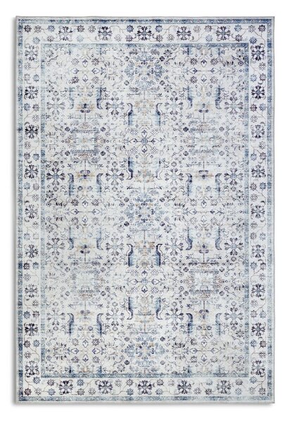 Világoskék szőnyeg 80x150 cm Saveh Cream Blue – Elle Decoration
