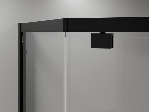 Mexen Exo-R ötszögletű zuhanykabin 90 x 90 cm, átlátszó, fekete - 812-090-090-70-00