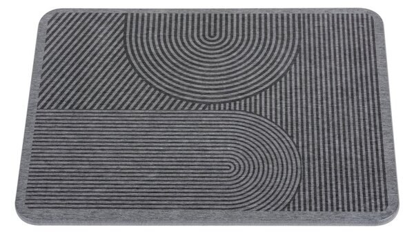 Szürke kovaföld edénycsepegtető alátét 40x30 cm Damon – Wenko