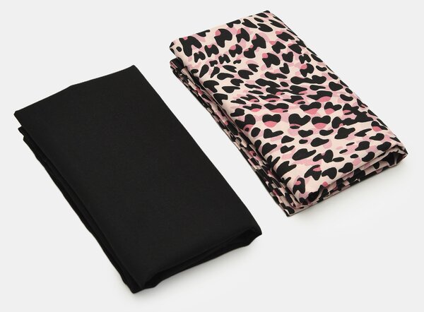 Sinsay - Szatén párnahuzat készlet 2 pack - fekete