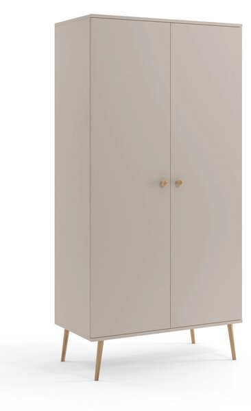 Kombinált szekrény 100 cm NILSA - kasmír / barna