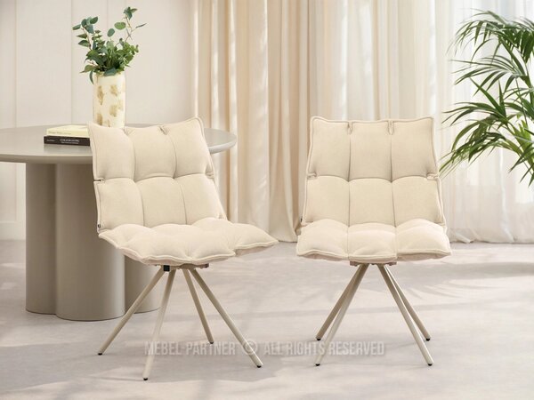 CALIDO designer forgószék - krém / bézs