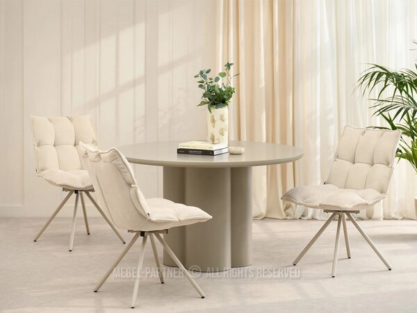CALIDO designer forgószék - krém / bézs