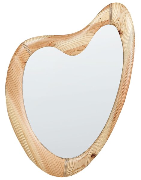 Falitükör NEURE 90 cm 77 cm Fenyőfa Természetes