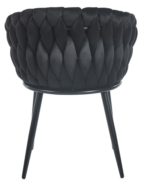 Designer kárpitozott szék ZYPHIRA - fekete