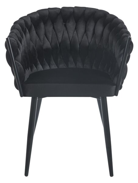 Designer kárpitozott szék ZYPHIRA - fekete