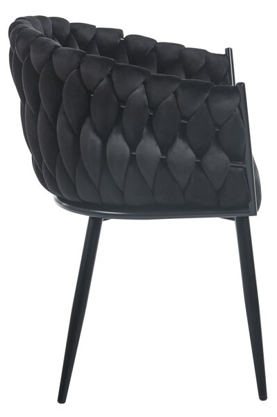 Designer kárpitozott szék ZYPHIRA - fekete