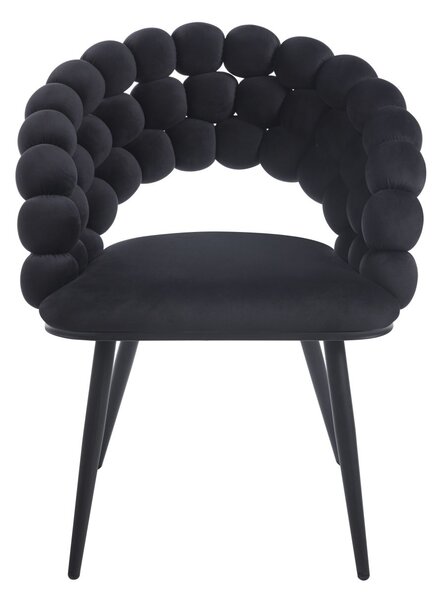 GERTI dizájner étkezőszék - fekete