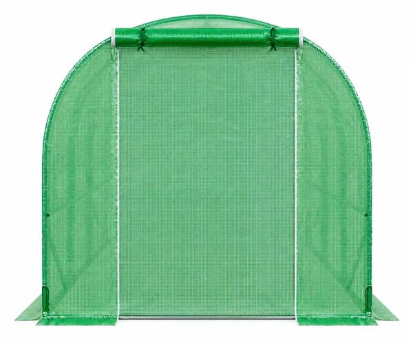 Zöldséges üvegház, zöld UV ablakokkal, 6x3x2m, 18m²