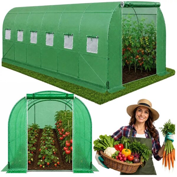 Fólia Alagút Zöldségüvegház PRO Keret 25MM 6x3x2M 18M²
