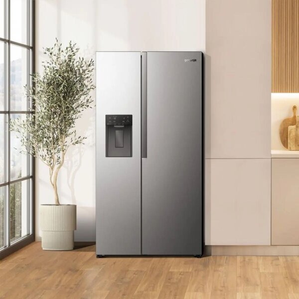 Gorenje NRS917E61X Side by Side hűtőszekrény 528L, M: 178.6, E energiaosztály