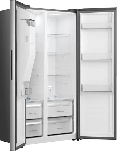 Gorenje NRS917E61X Side by Side hűtőszekrény 528L, M: 178.6, E energiaosztály