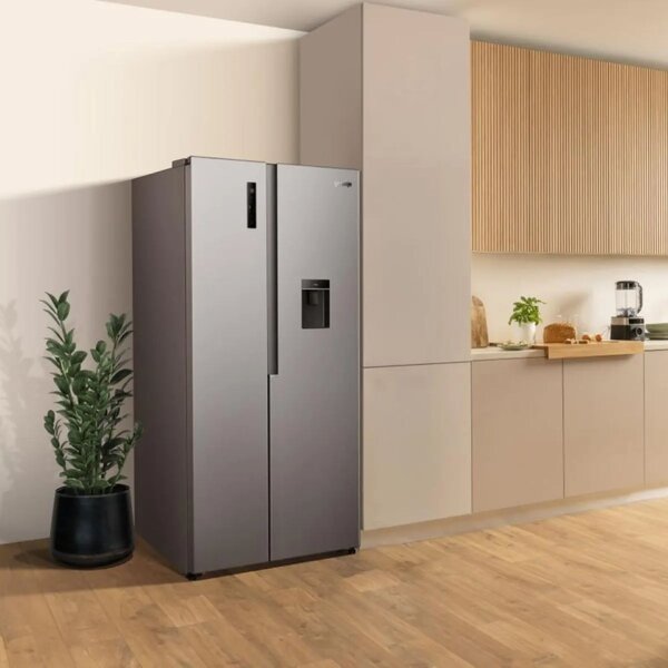 Gorenje NRS917E61X Side by Side hűtőszekrény 528L, M: 178.6, E energiaosztály