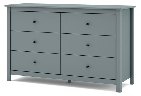 Szürkészöld borovi fenyő komód 130x80x45 cm Misti – Marckeric