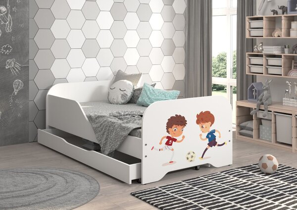 MIKI gyerekágy 160x80cm ajándék matraccal - focis álom