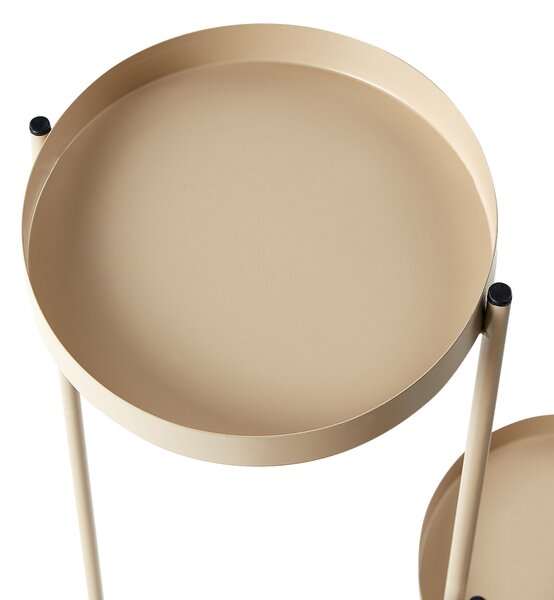 Virágállvány FRAGARIA Fém 42 cm Bézs