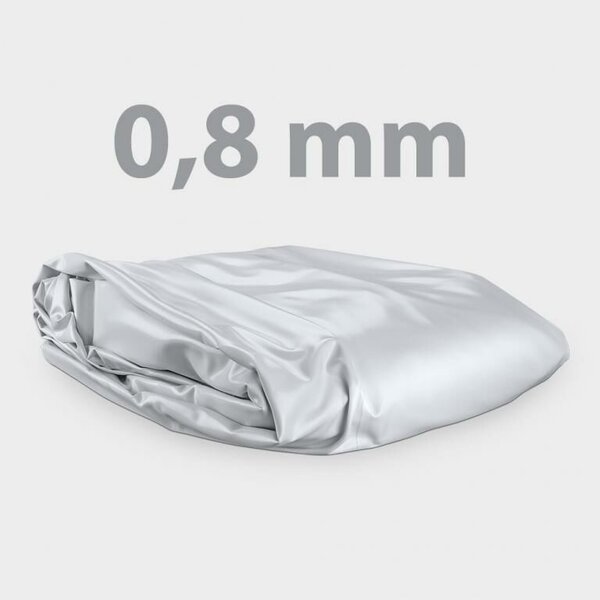 Téglalap alakú Styrofoam profi medence szett 6,00 x 3,00 x 1,50 m, szürke fólia, sarok beépített lépcső 118 x 118 cm