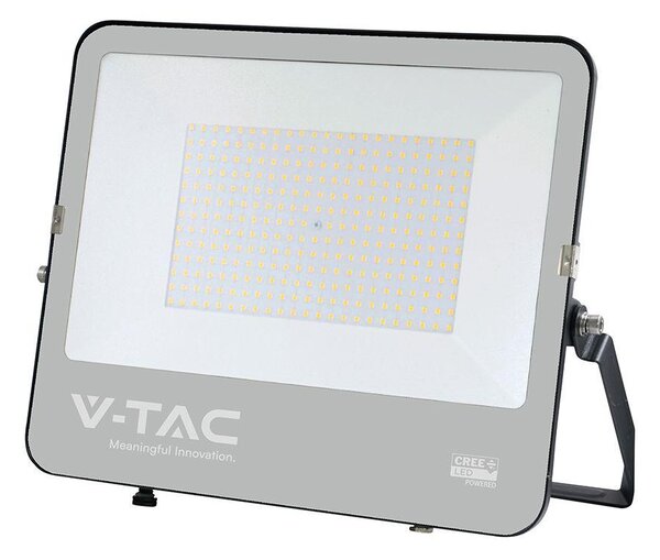 V-TAC CREE SMD D-széria LED reflektor 200W hideg fehér 115 Lm/W, fekete ház - SKU 232216