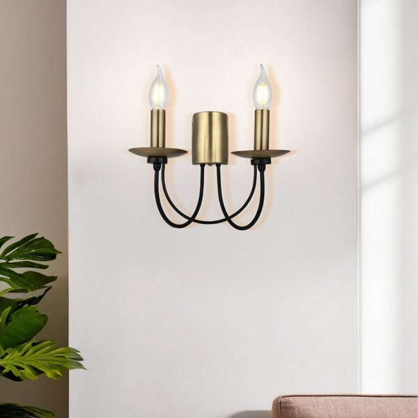 Opviq Fali Lámpa Antiquation Fekete Dofa - 73-29