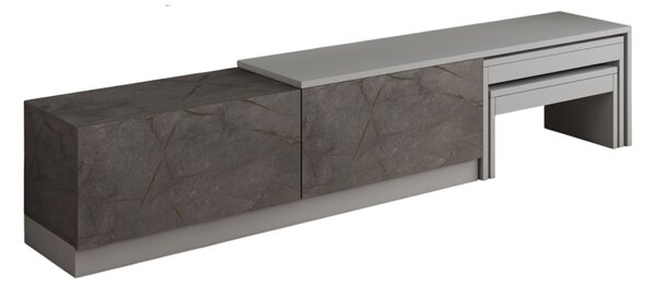 Hanah Home TV állvány Gordion Marble Grey Nest - Gordion Marble, szürke