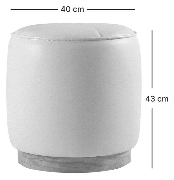 Atelier Del Sofa Puff Fekete Nocbel - Fekete