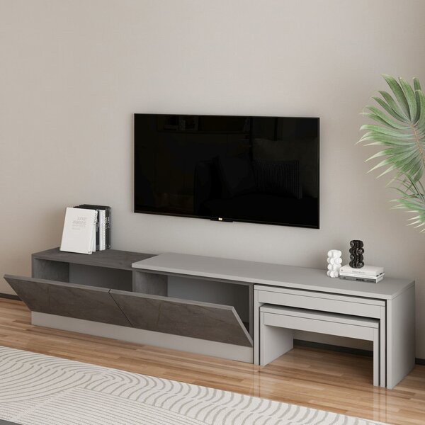 Hanah Home TV állvány Gordion Marble Grey Nest - Gordion Marble, szürke