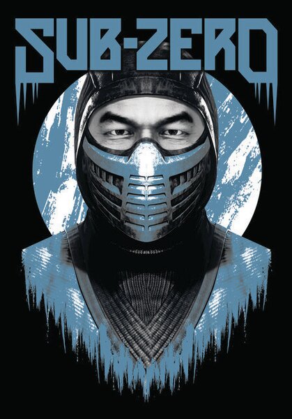 Művészi plakát Mortal Kombat - Sub-Zero, (26.7 x 40 cm)