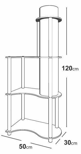 Opviq Floor Lamp Walnut KS-11122