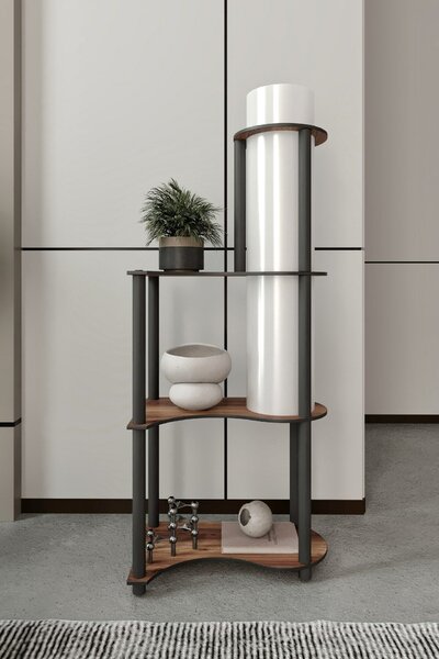 Opviq Floor Lamp Walnut KS-11122