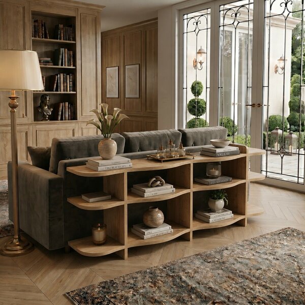 Hanah Home Console Sapphire Oak Flusso - Sapphire Oak