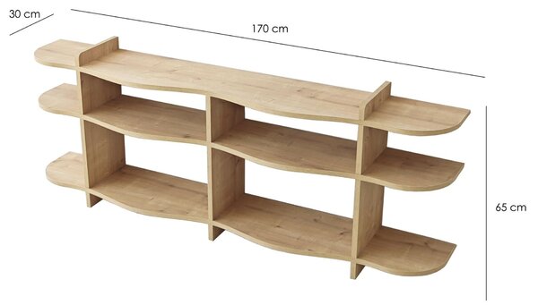 Hanah Home Console Sapphire Oak Flusso - Sapphire Oak