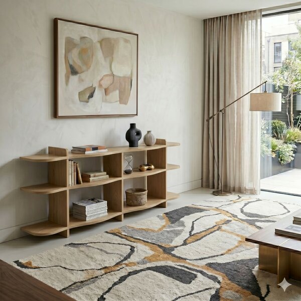 Hanah Home Console Sapphire Oak Flusso - Sapphire Oak