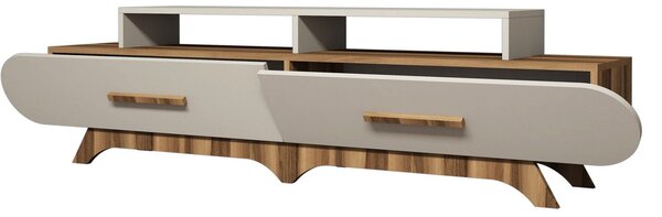 Hanah Home TV állvány dió és krém színű Flora - dió, krém