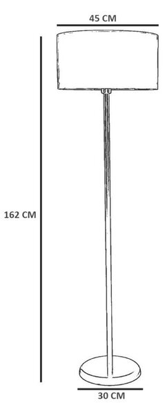 Opviq Floor Lamp Gold 8855-5