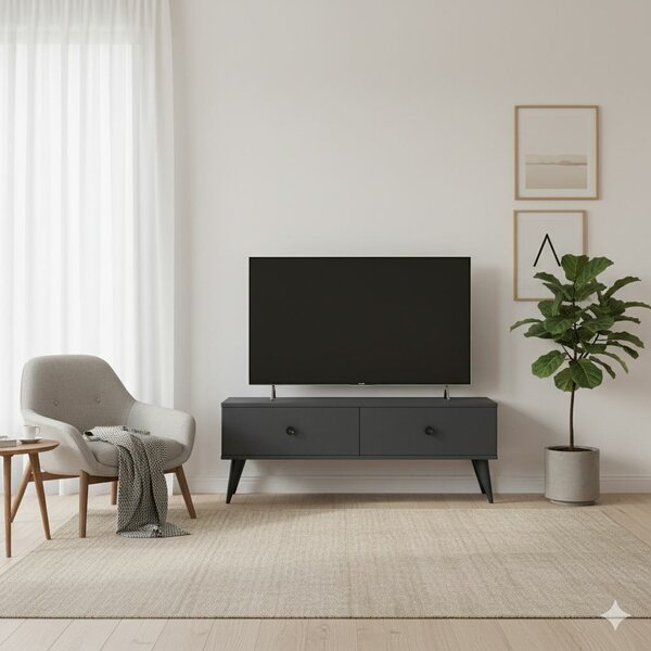 Hanah Home Mona 120 TV-állvány, antracit