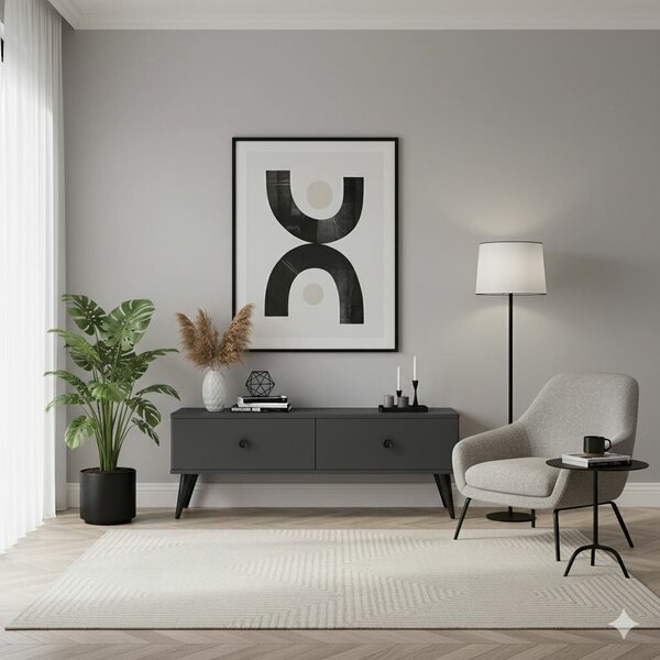 Hanah Home Mona 120 TV-állvány, antracit