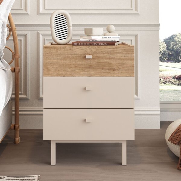 Hanah Home Éjjeliszekrény Homok Tölgy Luke - LK2-CS