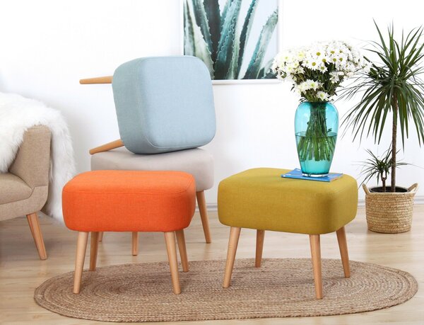 Atelier Del Sofa Puff Krém Papagáj - Krém