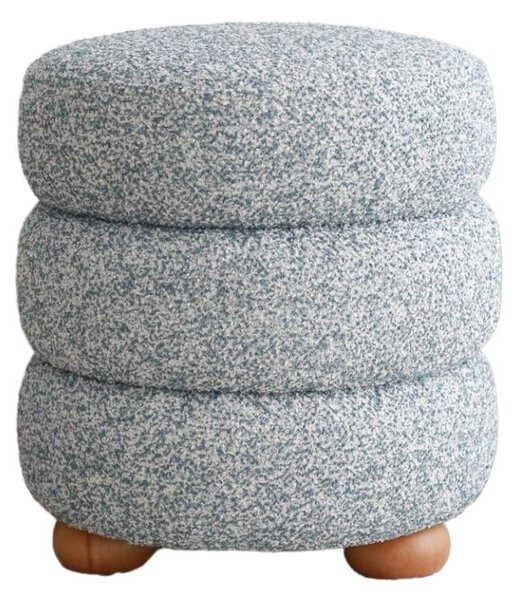 Atelier Del Sofa Puff Kékes Szürke Boumy Fa - Kék