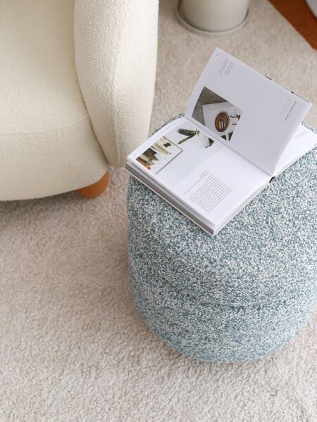 Atelier Del Sofa Puff Kékes Szürke Boumy Fa - Kék