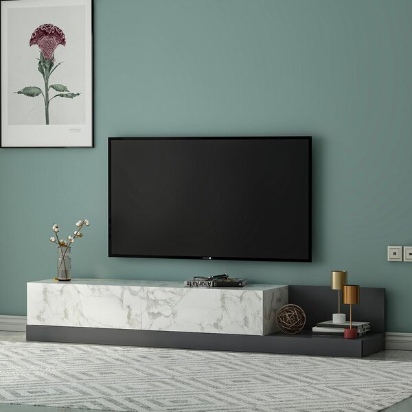 Hanah Home TV állvány Marmo Márvány Antracit Major - Marmo Márvány, Antracit