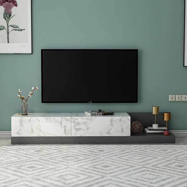 Hanah Home TV állvány Marmo Márvány Antracit Major - Marmo Márvány, Antracit