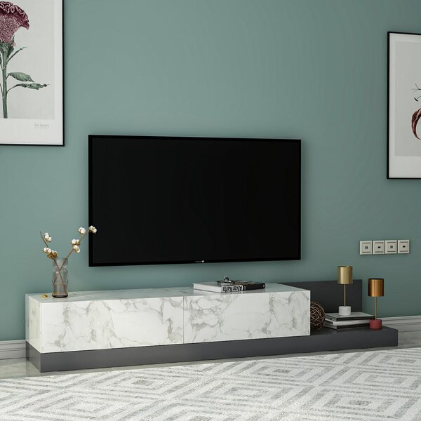 Hanah Home TV állvány Marmo Márvány Antracit Major - Marmo Márvány, Antracit