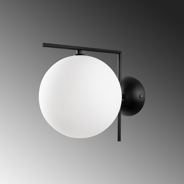 Opviq fali lámpa, fekete, Luminar - 14155