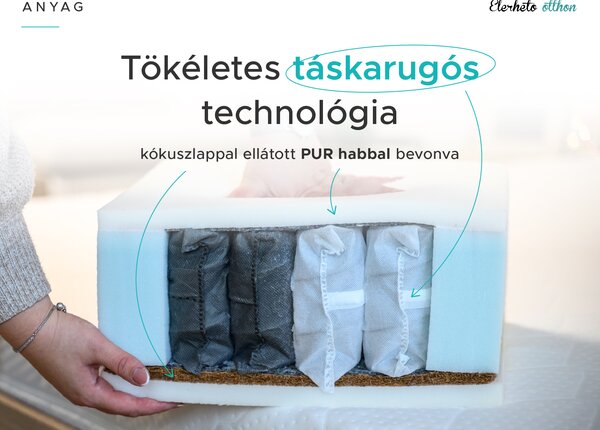 Kókusz matrac COCO MAXI 20 cm 80 x 200 cm Matracvédő: Matracvédő nélkül