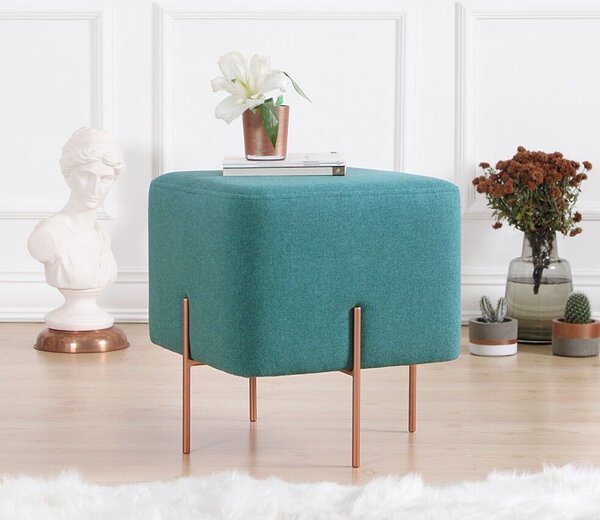 Atelier Del Sofa Puff Világoszöld Réz 57 - Zöld
