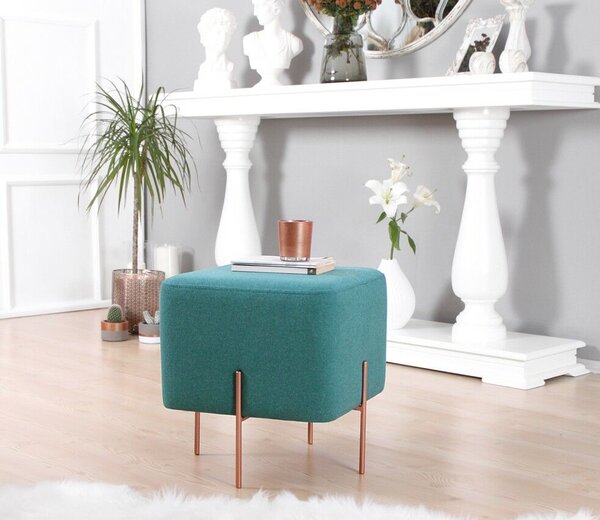 Atelier Del Sofa Puff Világoszöld Réz 57 - Zöld