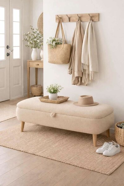 Hanah Home Bench Beige Rena - Beige