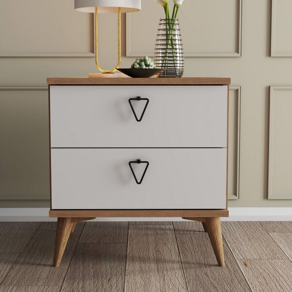 Hanah Home Éjjeliszekrény tölgy/fehér Versa-Ce 3636
